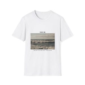 K-Pop ARMY Swim Song Ship T-Shirt | Fandom Gift for Music Fan, Vintage Swim Tee, ocean typography, Tropical Ocean Beach Travel Vacation