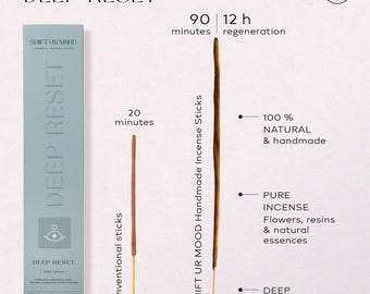 Varita de incienso del Himalaya – Incienso de aromaterapia para bienestar y relajación con resina natural.