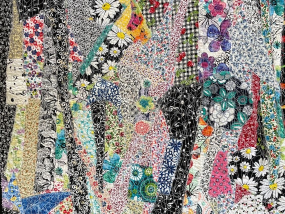 discounts on sale 1930s Abstract Fabric Textile Art Collage - Wall or ...