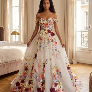 strapless open back dress Blue Tulle Beaded Long Sleeve Prom Dress, A-Line Blue Evening Party Dr