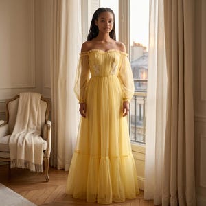 sposabella bridesmaid dresses Yellow Prom Dresses Off Shoulder Satin Evening Gowns Leg Slit  alinanova