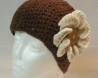 Flower Ear Warmer, Winter Headband, Crochet Headband, Ear Warmer