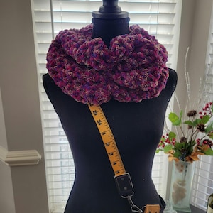 Crochet super long and chunky cowl infinity scarf, infinity scarf, crochet scarf