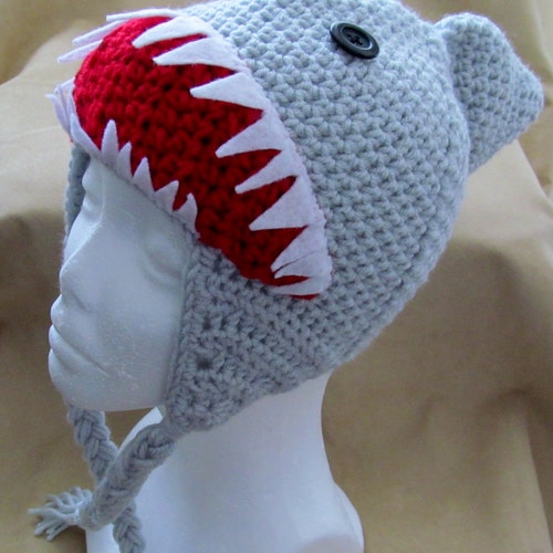 Crochet Baby Shark Hat/ Baby Shark/ Childrens Hat/ Handmade/ Etsy