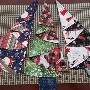 Set of 6 Christmas tree napkins, cotton Christmas napkins, set of napkins, holiday napkins
