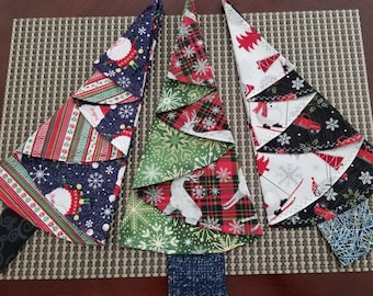 Set of 6 Christmas tree napkins, cotton Christmas napkins, set of napkins, holiday napkins