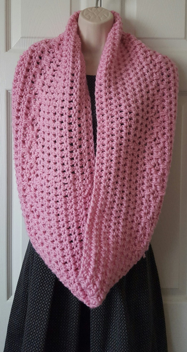 Crochet Super Long and Chunky Cowl Infinity Scarf, Infinity Scarf ...