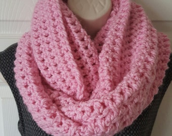 Crochet super long and chunky cowl infinity scarf, infinity scarf, crochet scarf