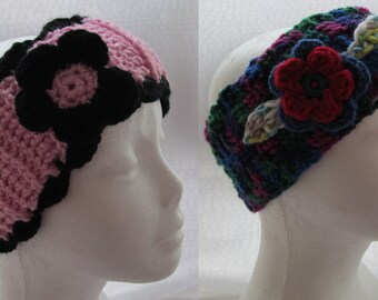 Ear Warmers in crochet, headband, winter headband