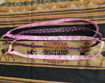 Cotton lanyards, fabric lanyards, key holder, batch holder, fight cancer lanyards