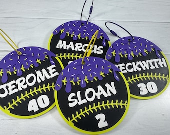 Etiquetas personalizadas para bolsas de béisbol y sóftbol: etiquetas personalizadas con el nombre del equipo para mochilas de jugadores (2026)