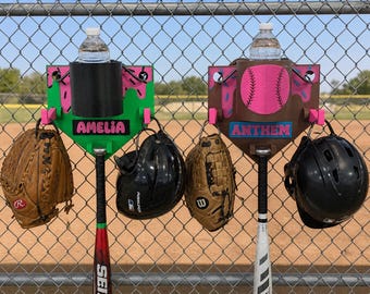 Baseball Dugout Organizer, Softball Fence Hanging Organizer, Youth Baseball Gear Holder, Little League Dugout Storage, Baseball Mom Must