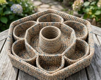 Crochet Hexagon Egg Basket Pattern for Beginners – Easy Easter 13 Egg Holder Tutorial