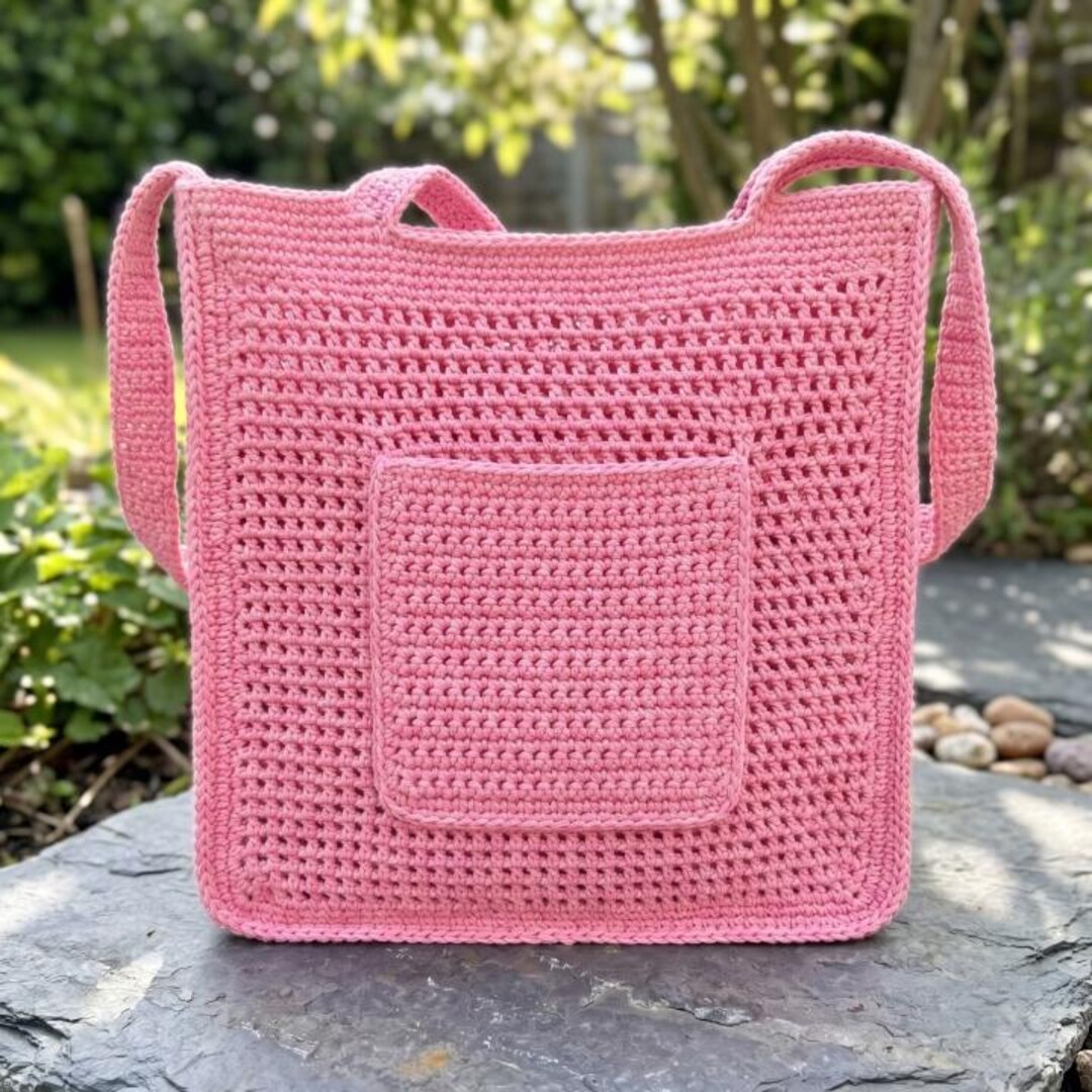 Easy Crochet Beach Bag Pattern Beginner Crochet Beach Bag Pattern ...