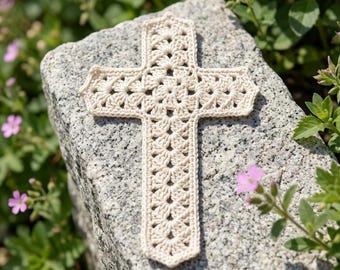 Easy Crochet Cross Bookmark Pattern (Free & Beginner Friendly)