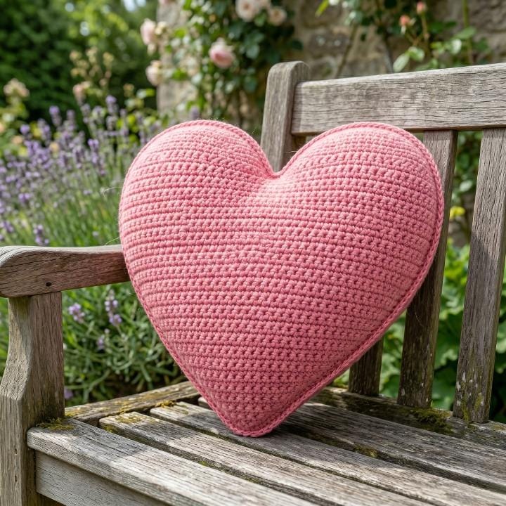 40 Heart Pillow Crochet Patterns for Cozy Home Decor and Handmade Gifts 27 Easy Crochet Heart Pillow Pattern for Beginners Valentine