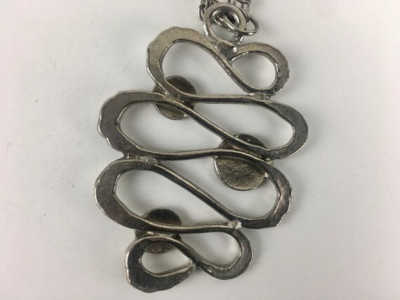 mod squiggles, vintage silver metal chainlink + o… - image 7