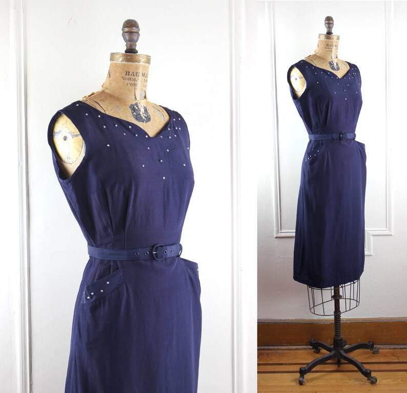Vintage 1940s Glamour Bombshell Dress Hollywood Starlet | Etsy