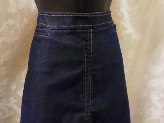 Denim Pencil Skirt Size 6 Bloomingdale's Y.E.S. D… - image 2