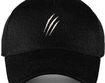 Gorra de béisbol de algodón bordada – Gorra de estilo urbano con logo minimalista de garra