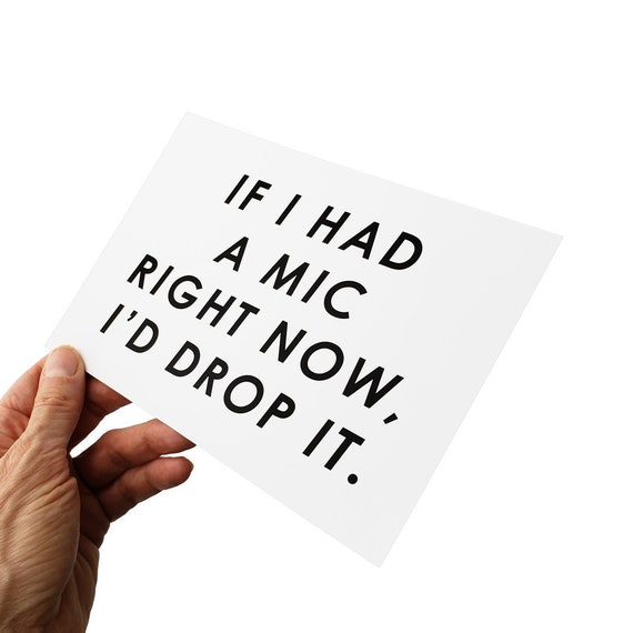 Items similar to Boom Mic Drop Boom Mic Drop Art Boom Mike Drop Print Boom Mic Drop Mike Drop