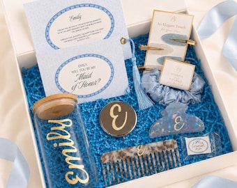 Gepersonaliseerde bruidsmeisje geschenkdoos, geschenkdoos bruidsmeisje, aangepaste bruidsfeest aandenken, gunst voor haar