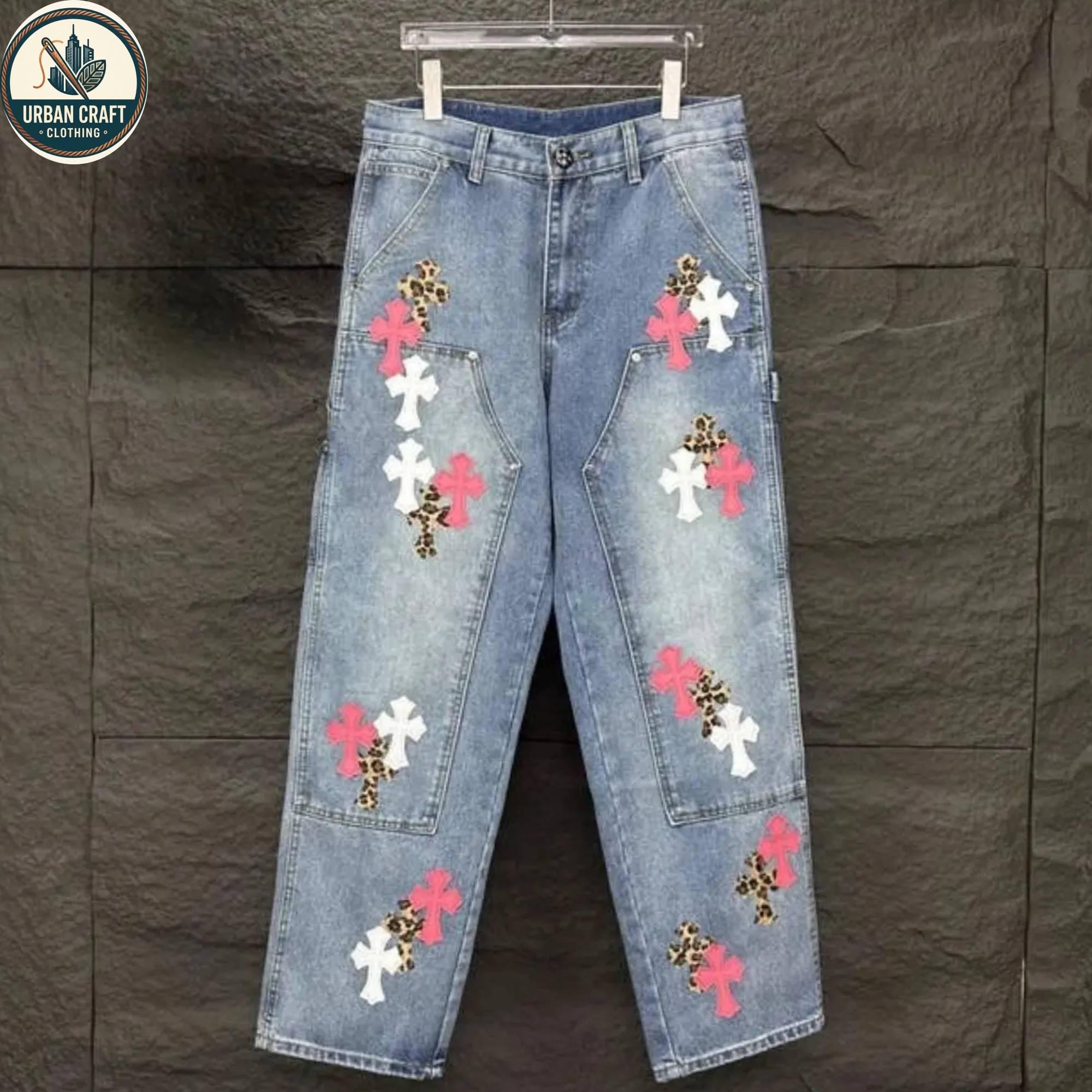 Y2k embroidered jeans - Etsy 日本