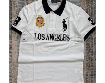 Men’s Polo Shirt Los Angeles Style | Casual Smart Embroidered Polo Tee