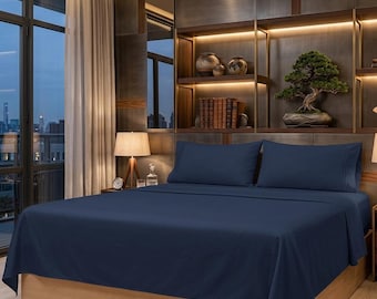 Queen Sheet Set | RV Short Queen Bedding, Ultra Soft Cooling Microfiber