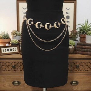 Celestial Moon Belt Gold - Etsy