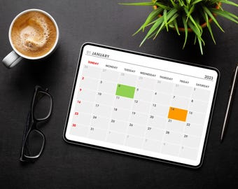 Monthly Home Planner Printable | Minimal Monthly Calendar Organizer | Home Management PDF