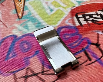 TITANIUM Money Clip + Bottle Opener Everyday Carry Pocket Gear High Polished Silver Heavy Duty Construction Custom Money Clip