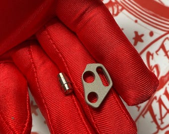 TITANIUM Lanyard Extension For Chris Reeves Large Sebenza 21/31 Custom Upgrade Stonewashed SILVER