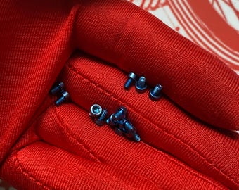 2-56 Tread 3/16 Length TITANIUM TORX Screws Premium Knife Supplies Custom Knife Making Custom Knife Screws Anodized BLUE (6/12/24 Pack)