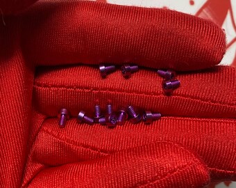 2-56 Tread 3/16 Length TITANIUM TORX Screws Premium Knife Supplies Custom Knife Making Custom Knife Screws Anodized PURPLE (6/12/24 Pack)