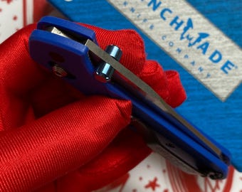 TITANIUM XL BARREL Thumb Stud Replacement Benchmade Thumb Stud Anodized Blue Custom Benchmade Thumb Stud Benchmade Models Listed