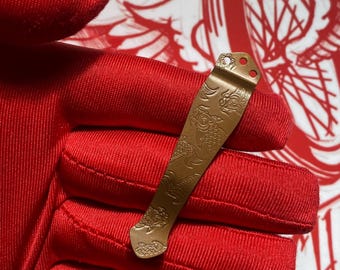 Emerson Pocket Clip TITANIUM COY Custom Knife Upgrade Replacement Pocket Clip Emerson Models Listed Below Anodized BRONZE