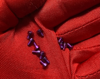 2-56 Tread 1/8 Length TITANIUM TORX Screws Premium Knife Supplies Custom Knife Making Custom Knife Screws Anodized PURPLE (6/12/24 Pack)