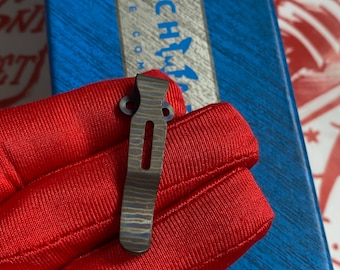 Benchmade TITANIUM Pocket Clip (Tiger Print) Deep Carry