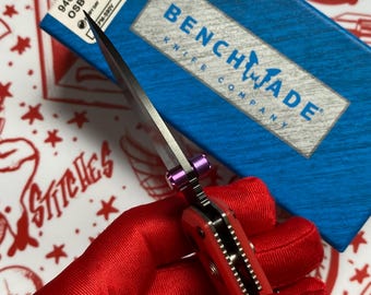 Benchmade TITANIUM XL BARREL Thumb Stud Replacement Benchmade Thumb Stud Anodized Purple Custom Benchmade Thumb Stud Benchmade Models Listed