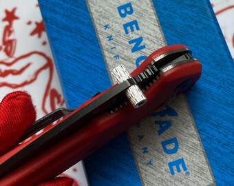Perno de pulgar de repuesto para cuchillos Benchmade SUPER-GRIP de acción rápida, perno de pulgar de doble cara. Modelos Benchmade que se enumeran a continuación (opciones de color).