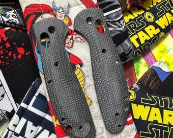 Benchmade Mini Griptilian MICARTA Replacement Scale Kit EXTRA GRIP Mini Griptilian 555 556 (Black)