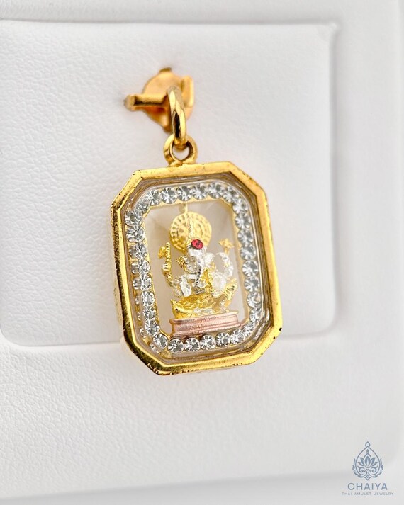The Ganesha Amulet Pendant. symbolizing wisdom, success, and the removal of obstacles: Thai-Hindu Talisman