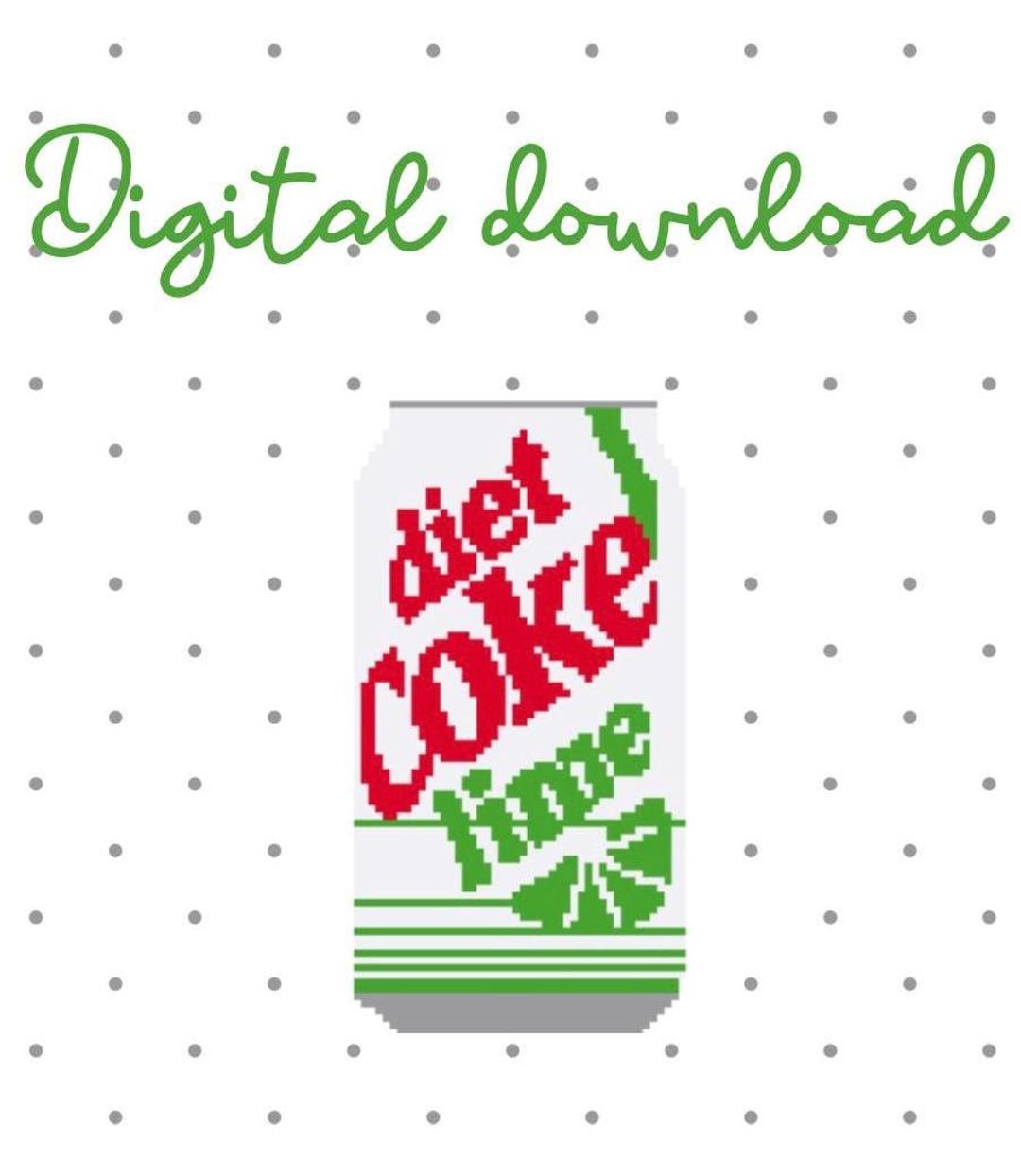 Diet Coke Lime Can Needlepoint Pattern - Digital PDF Download - Etsy