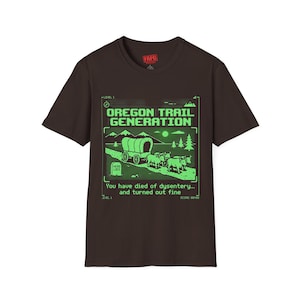Oregon Trail Generation T-Shirt — Retro Pixel Wagon | 90S Nostalgia Shirt | Nostalgic Gift for Millennials
