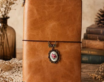 A5 “Rosewood Reverie” Leather Journal