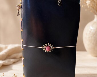 A5 “Midnight Pearl” Leather Journal