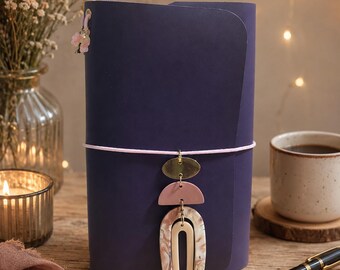 Pocket Sized "The Violet Muse" Leather Journal