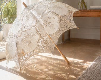 Victorian Lace Umbrella Sun Wedding Summer Parasol