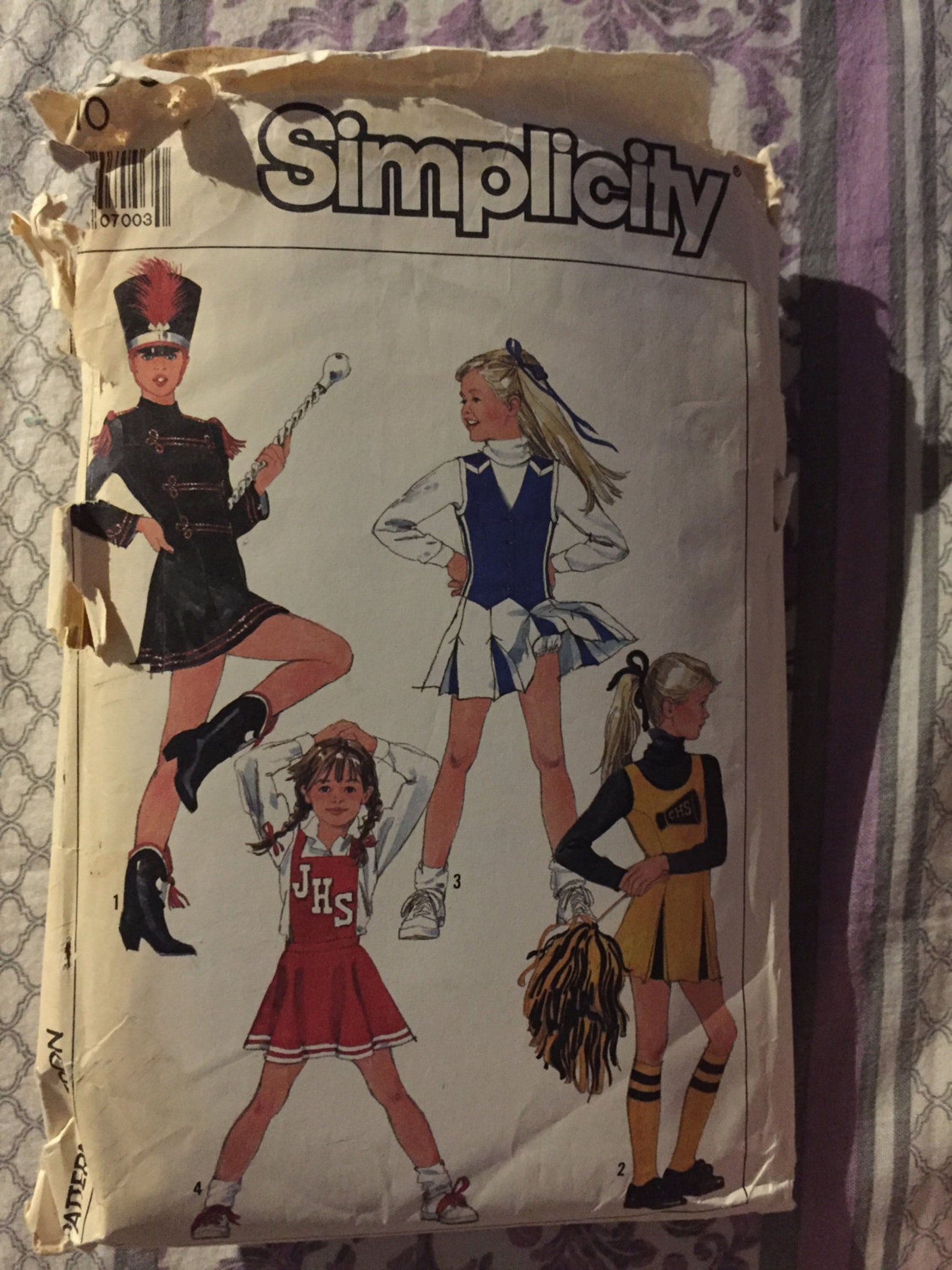 Simplicity Sewing Pattern 8786 80s Girl's Cheerleader and Etsy